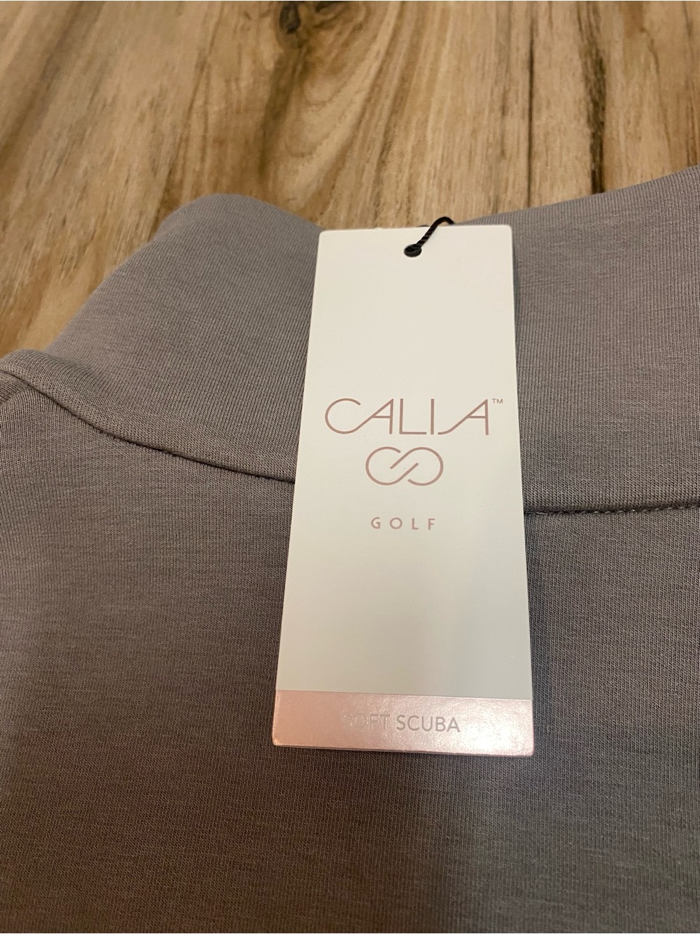 CALIA NWT GOLF SOFT SCUBA 1/4
ZIP SWEATSHIRT PULLOVER TAN MOCHA WOMENS SZ SMALL - Picture 7 of 10